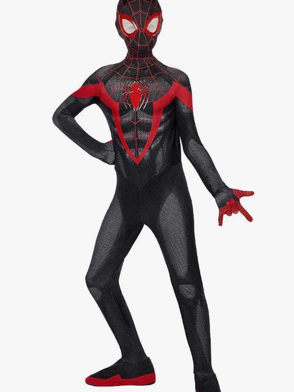 Kids Black & Red Spider Superhero Costume